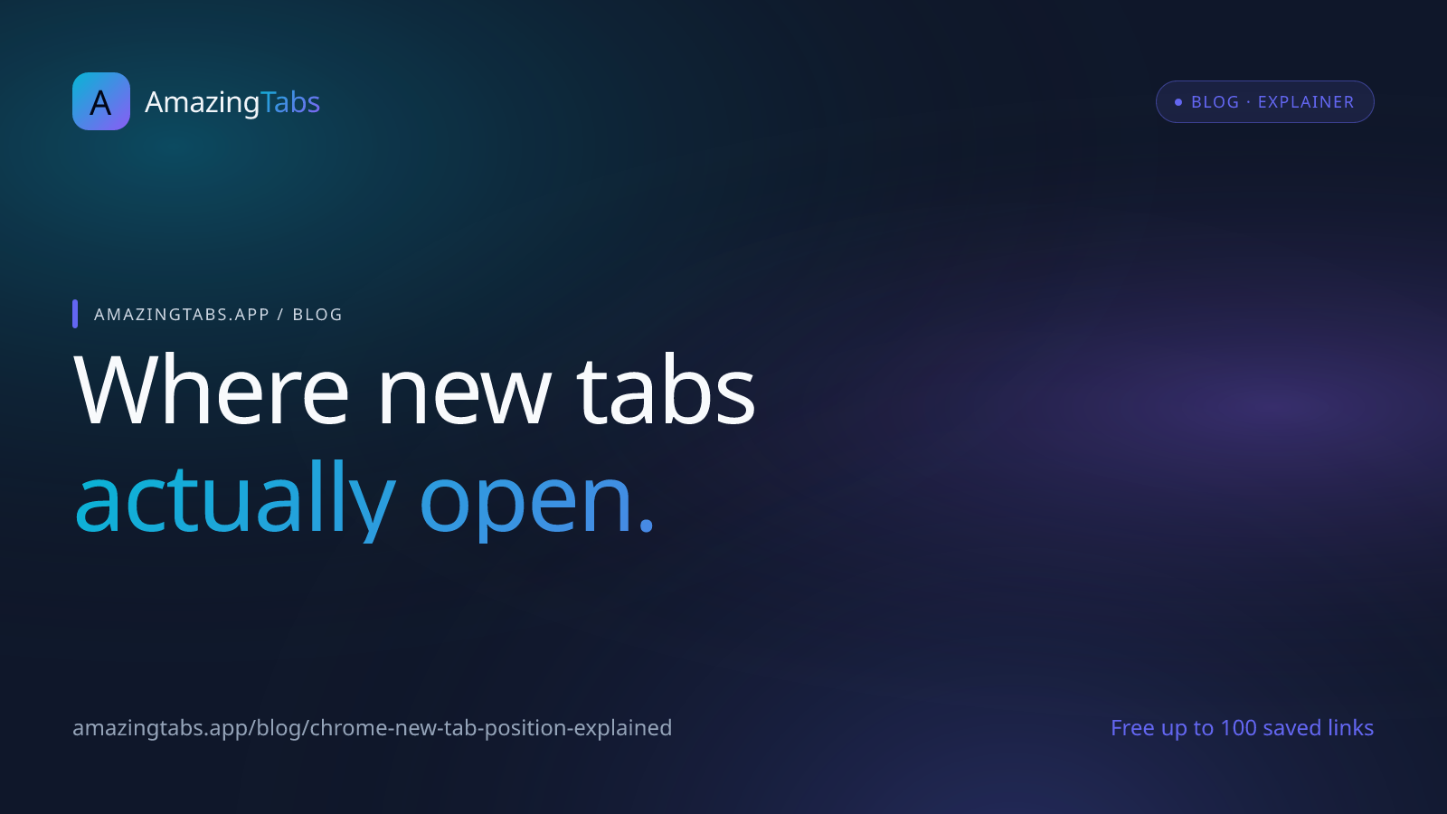 Why New Tabs Don't Always Open Next to the One You're On