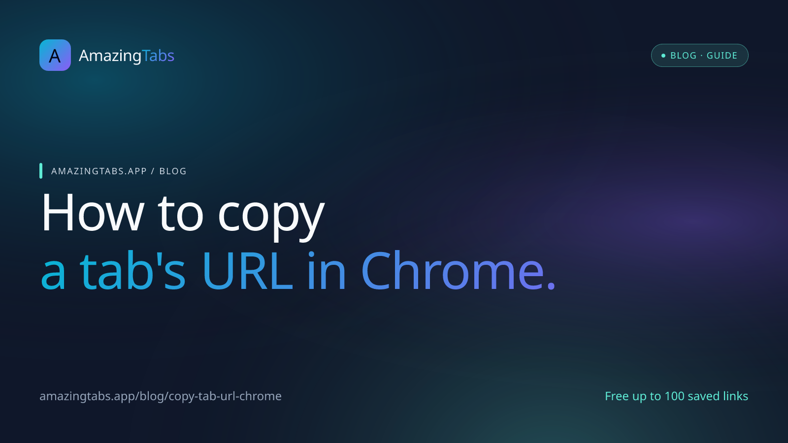 How to Copy a Tab's URL in Chrome (There's No Right-Click Button)
