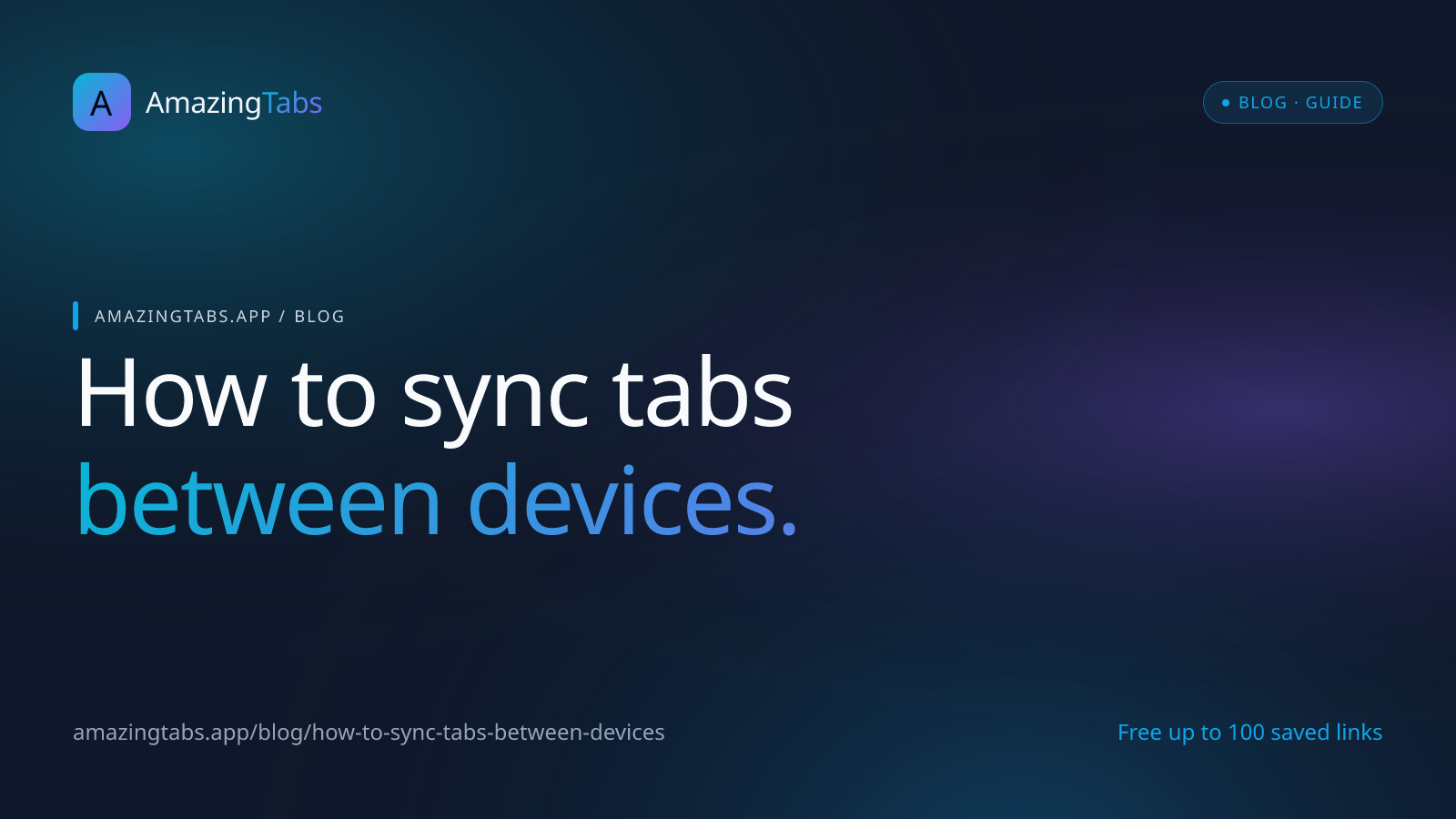 How to Sync Tabs Between Devices