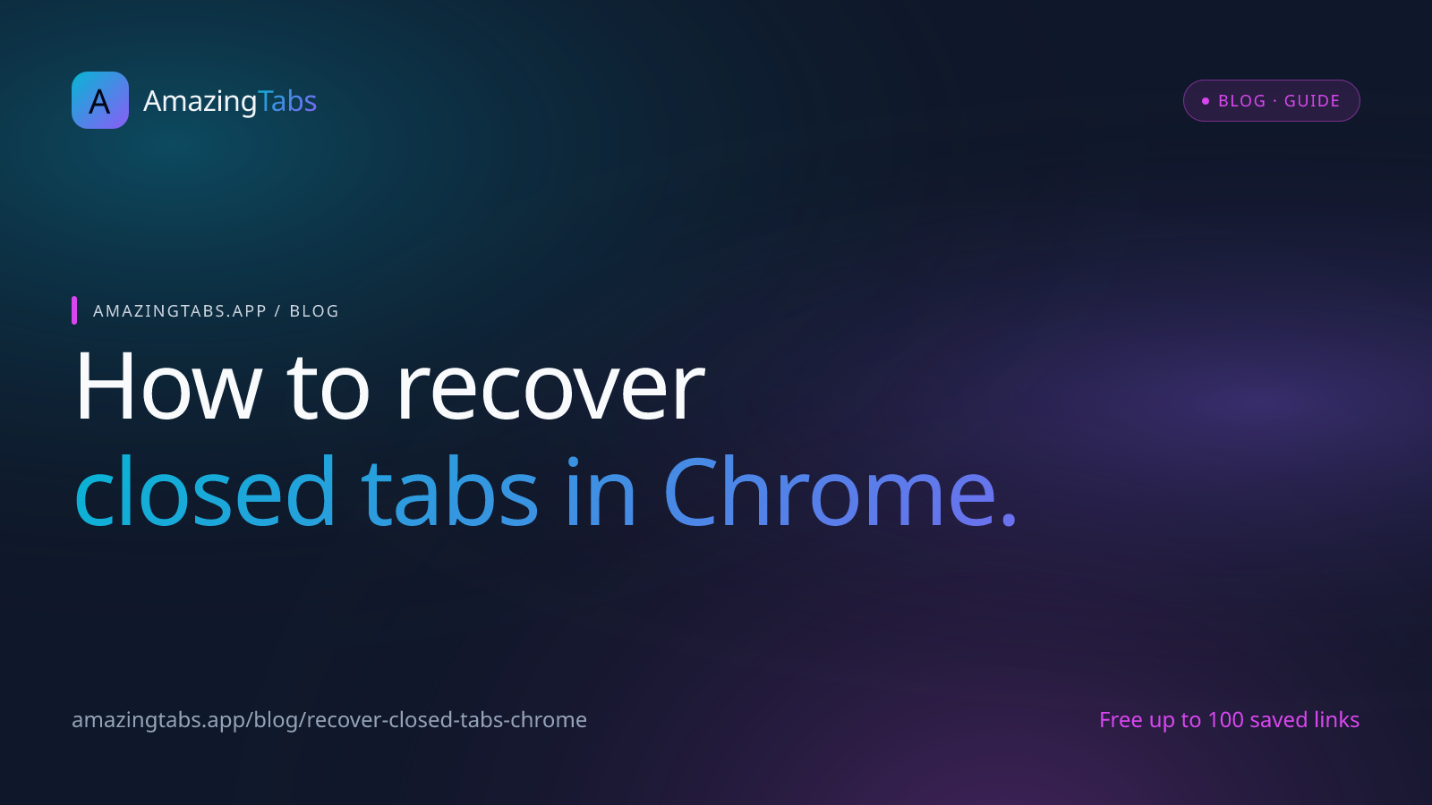 How to Recover Closed Tabs in Chrome