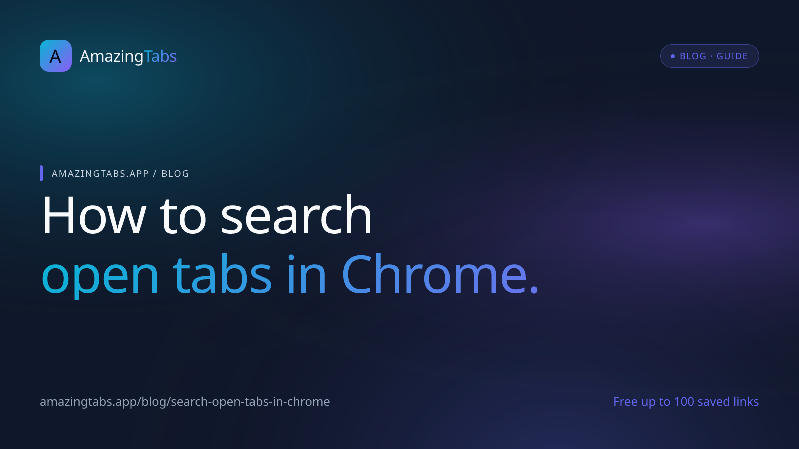 How to Search Open Tabs in Chrome
